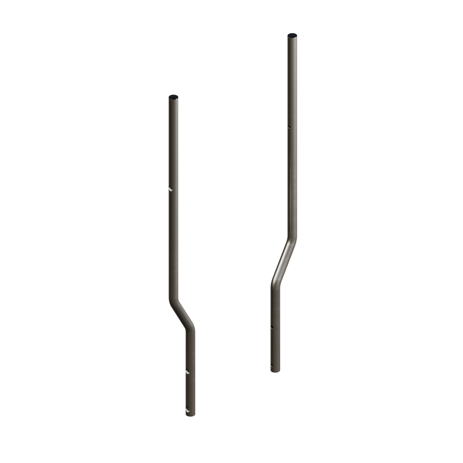 Handledarpar fasadstege 1280mm 7011 Järngrå. CWL