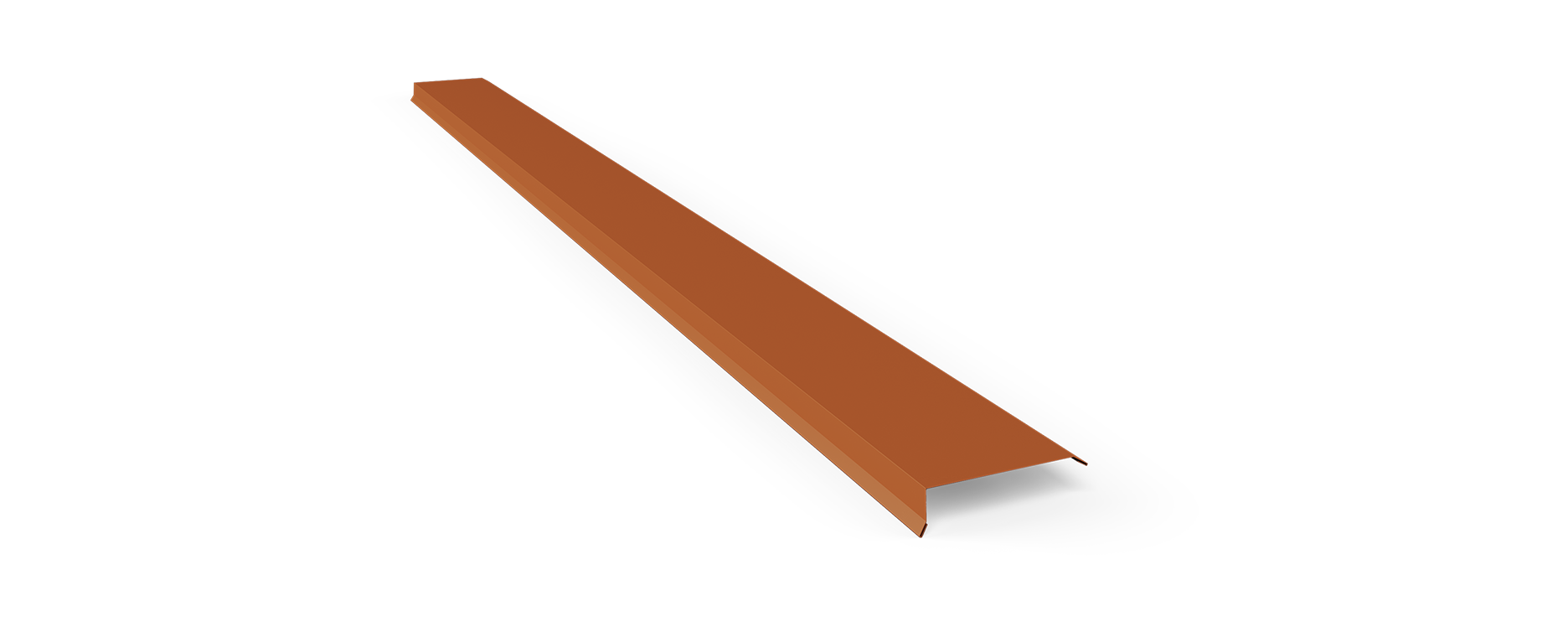 Gavelbeslag Rak POL Tegelröd AR8004 25x140