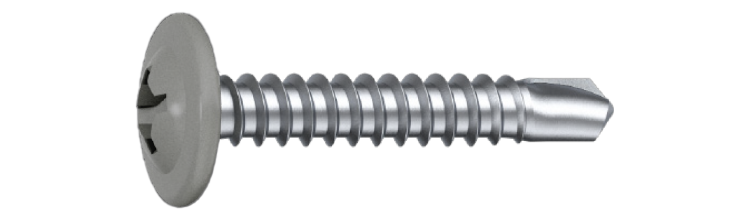 Montageskruv BSP 4,2x14 RAL9007 Mörk Silver PH2 C1, 500 st/pkt