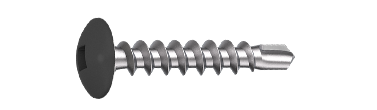 Fönsterbleckskruv Bimetal 4,0x20 RAL9011 Svart 500 st/pkt. Ejot