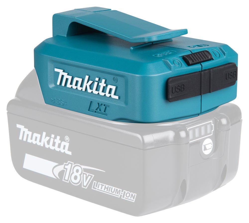 Batteriadapter 18V -> Mobil/Surfplatta. Makita