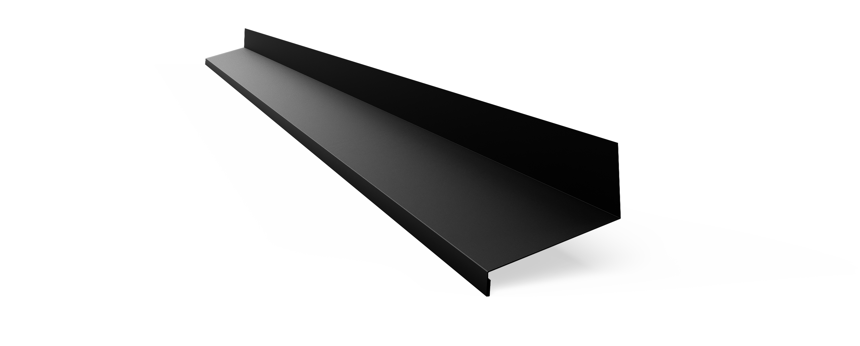 Överbleck 60mm Svart AR9005 á 2m