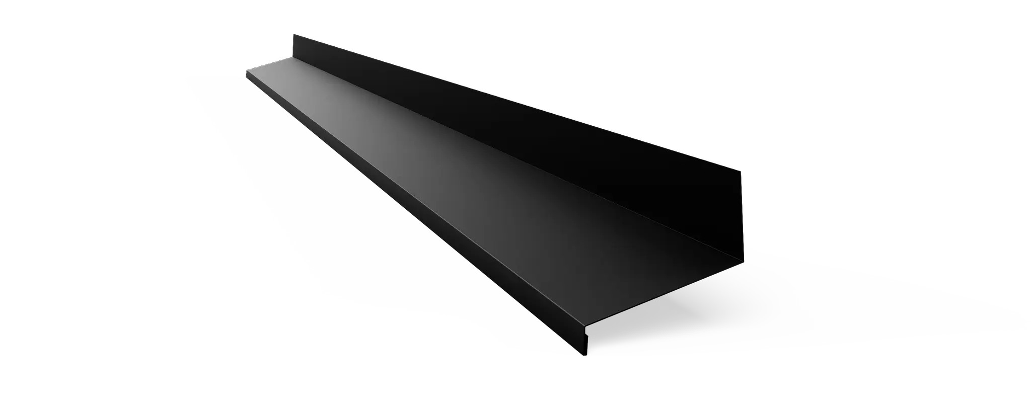 Överbleck 60mm Svart AR9005 á 2m
