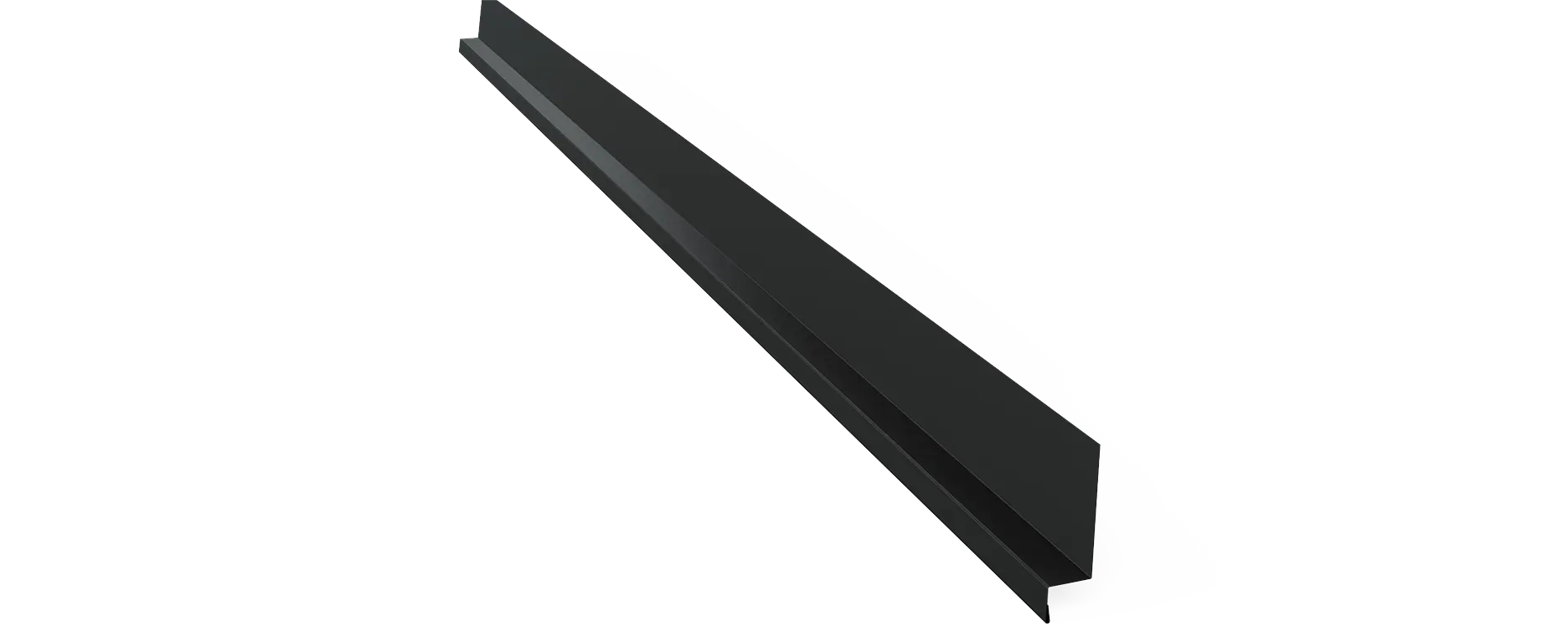 Sockelbeslag 80x30mm AR9005 Svart á 2m