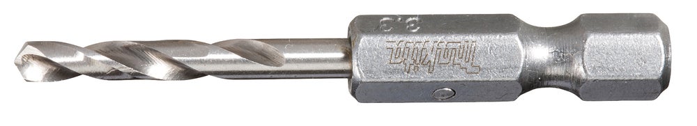 Metallborr HSS-G 3,3x50 mm, 1/4" bitsfäste, 10-pack