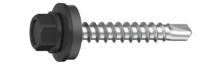 Farmarskruv Aluminium 5,6x35 RAL9011 Svart 250 st/pkt. Ejot