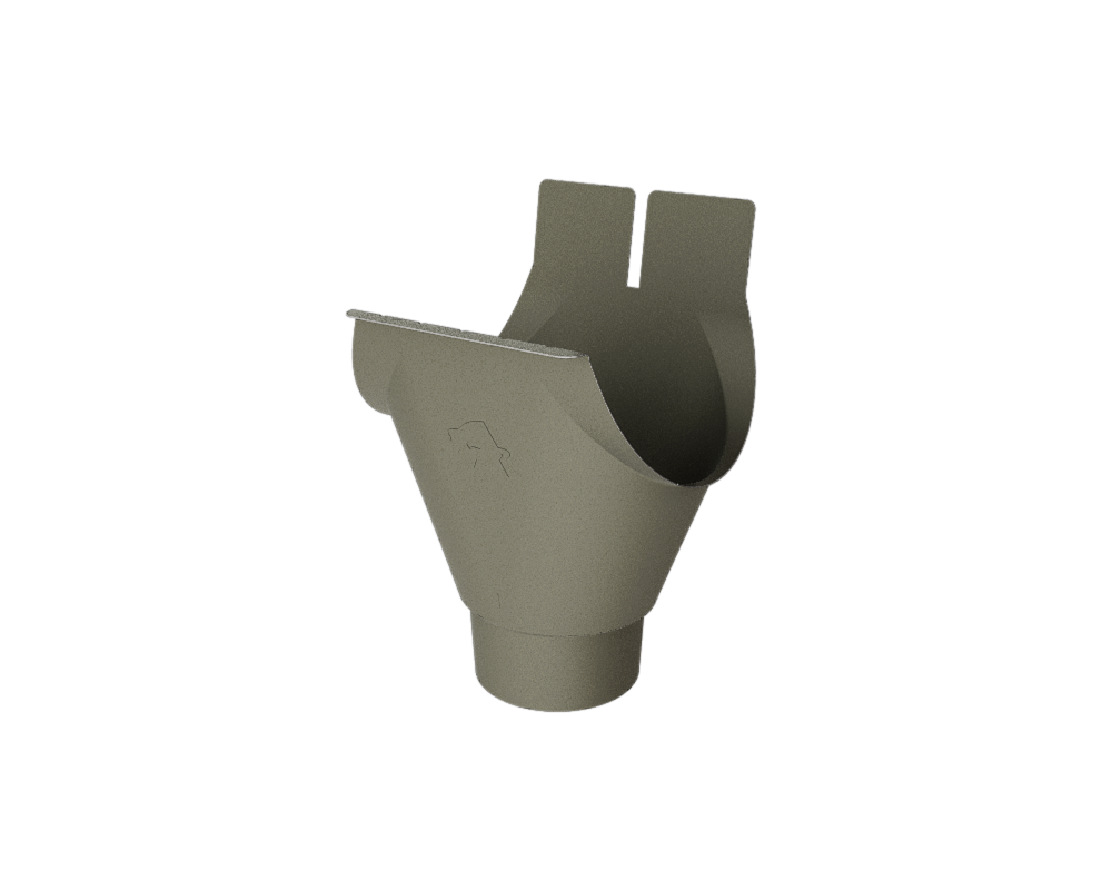 Omvikningskupa 125/100, 07 P.10 Ljusgrå . PREFA