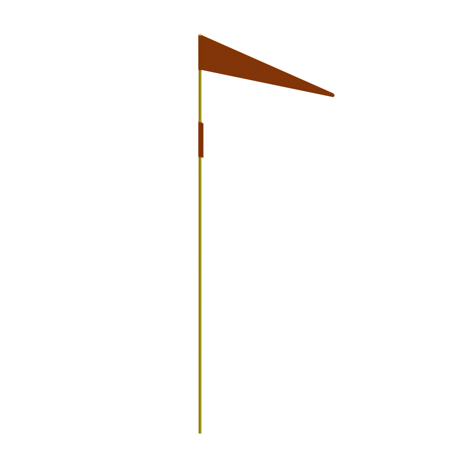 Flagga med snödjupsmarkering. CWL