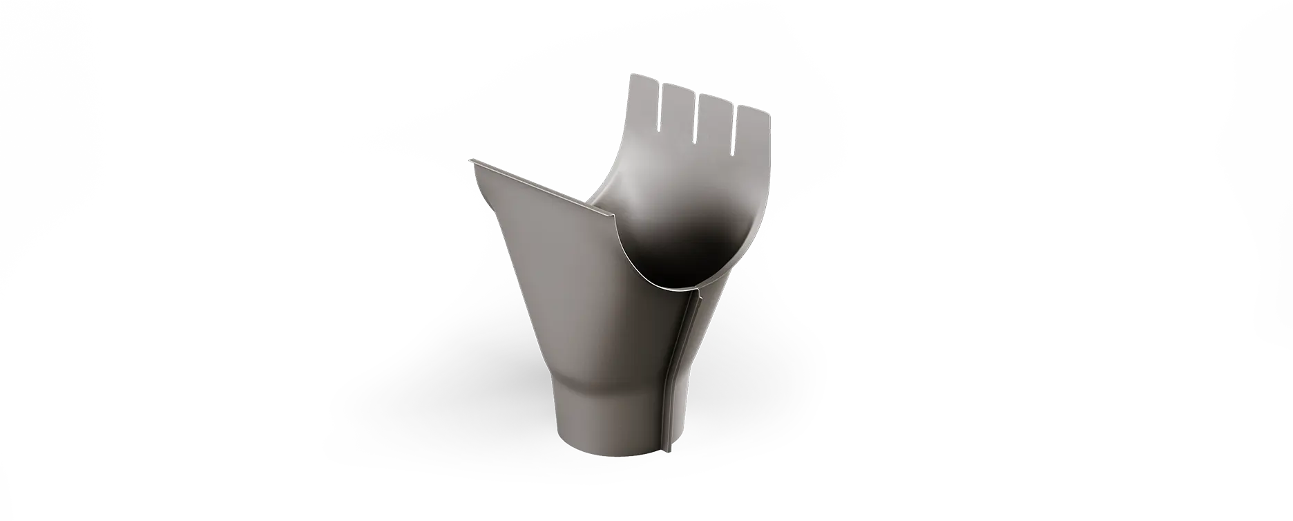 Omvikningskupa 150/110 Mörk Silvermetallic. Areco