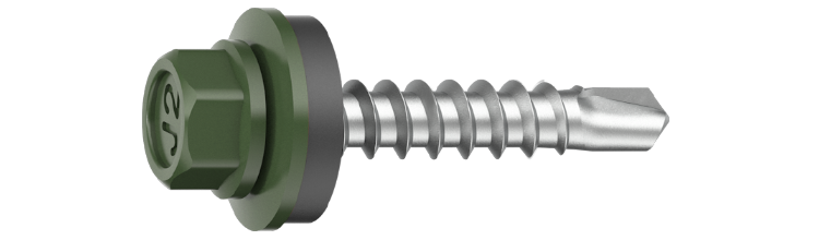 Farmarskruv 4,8x20/Ö RAL6003 Olivgrön HEX8 C3, 250 st/pkt