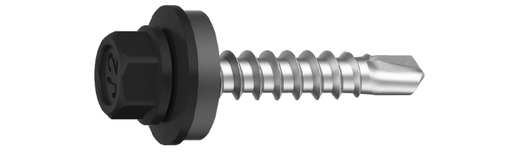 Farmarskruv 4,8x35 RAL9011 Svart 250 st/pkt. Ejot