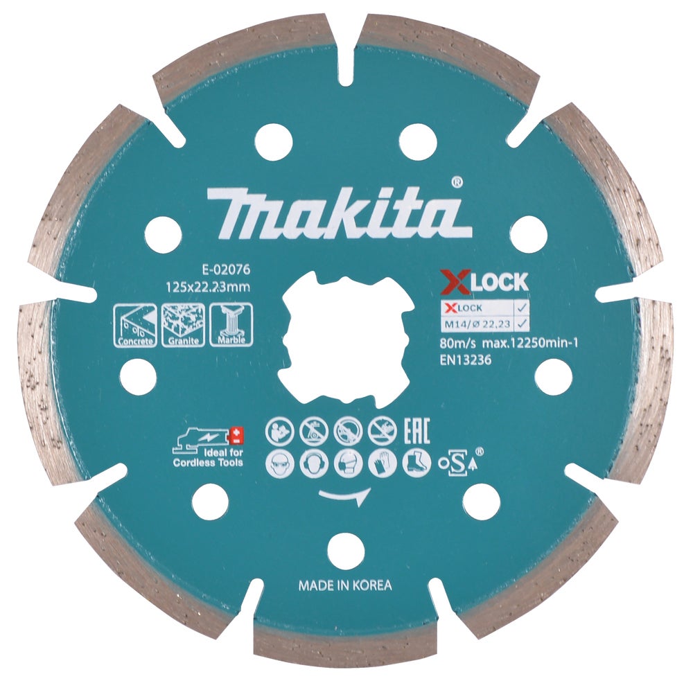Diamantkapskiva X-Lock, 125mm, Makita