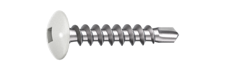 Fönsterbleckskruv Bimetal 4,0x20 RAL9010 Vit 500 st/pkt. Ejot