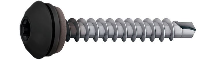 Farmarskruv IQ Rostfri 4,9x35 RAL9011 Svart 250 st/pkt. Ejot