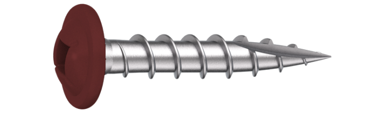 Fönsterbleckskruv 3,5x25 oxidröd