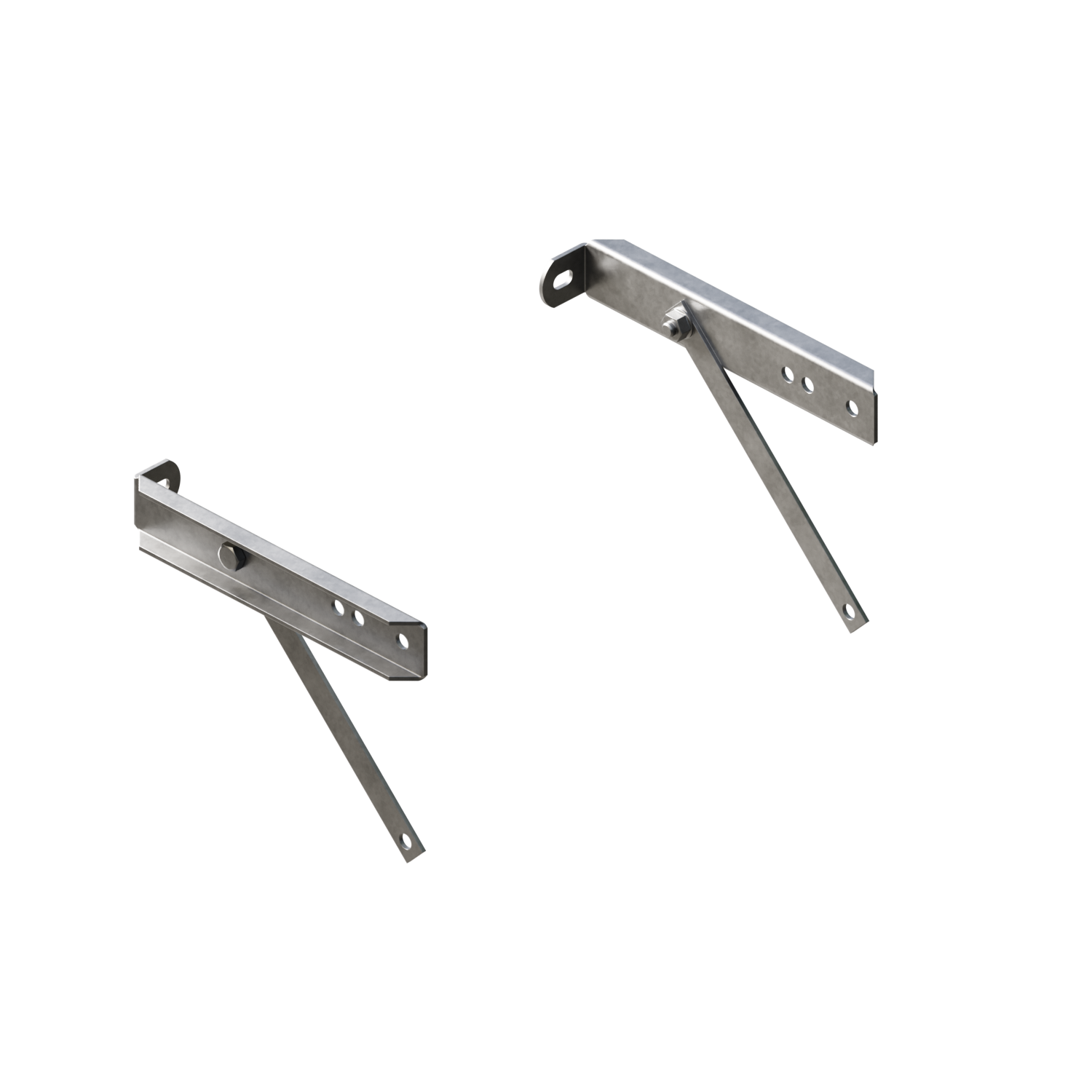 Konsolsats fasadstege A-220 9006 Silvermetallic. CWL