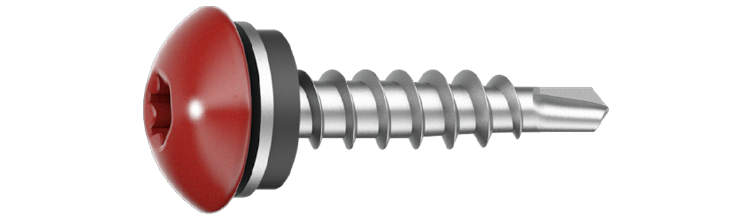 Farmarskruv IQ 4,8x35 RAL3009 oxidröd 250 st/pkt. Ejot
