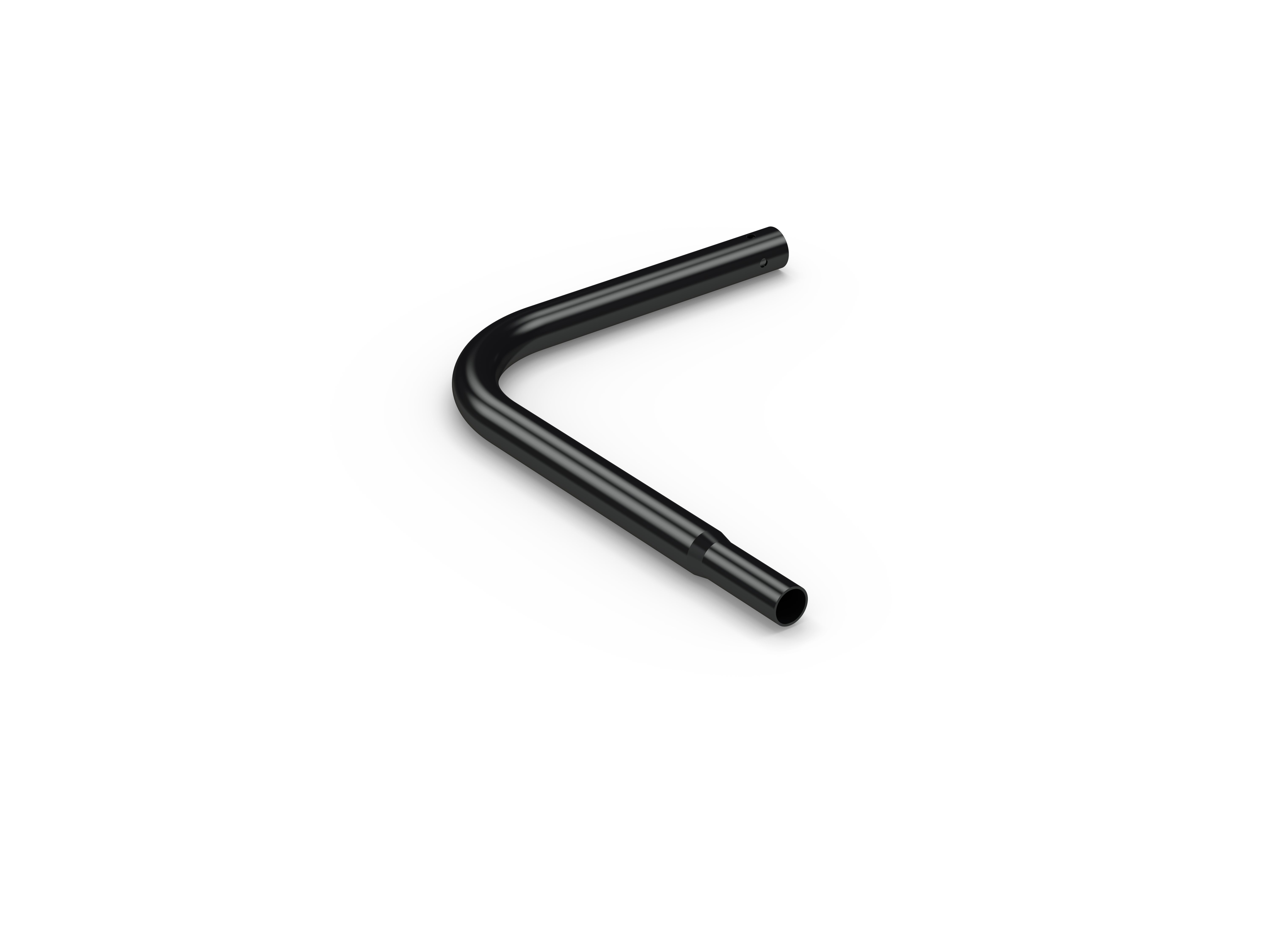 Rör 27mm böj 90gr. 280x280mm Svart Weland