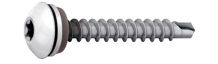 Farmarskruv IQ Rostfri 4,9x35 RAL9010 Vit 250 st/pkt. Ejot