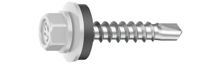 Farmarskruv 4,8x60/Trä AL16 RAL9010 VIT HEX8 C3 100st/pkt
