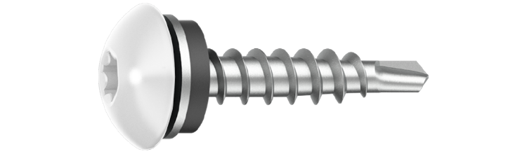 Farmarskruv IQ 4,8x35 RAL9010 vit 250 st/pkt. Ejot