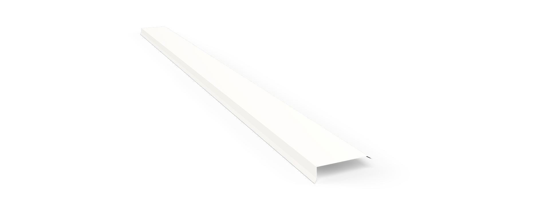 Gavelbeslag Rak POL Vit AR9010 25x140