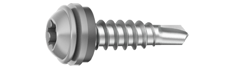 Beslagskruv 4,8x19 A2 RAL9007 Mörk silver 250 st/pkt. Ejot
