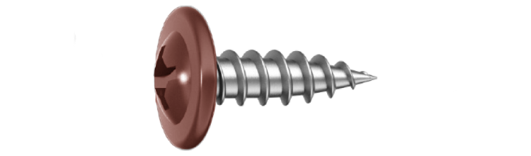 Montageskruv 4,2x25 RAL3009 Oxidröd 500 st/pkt. Ejot