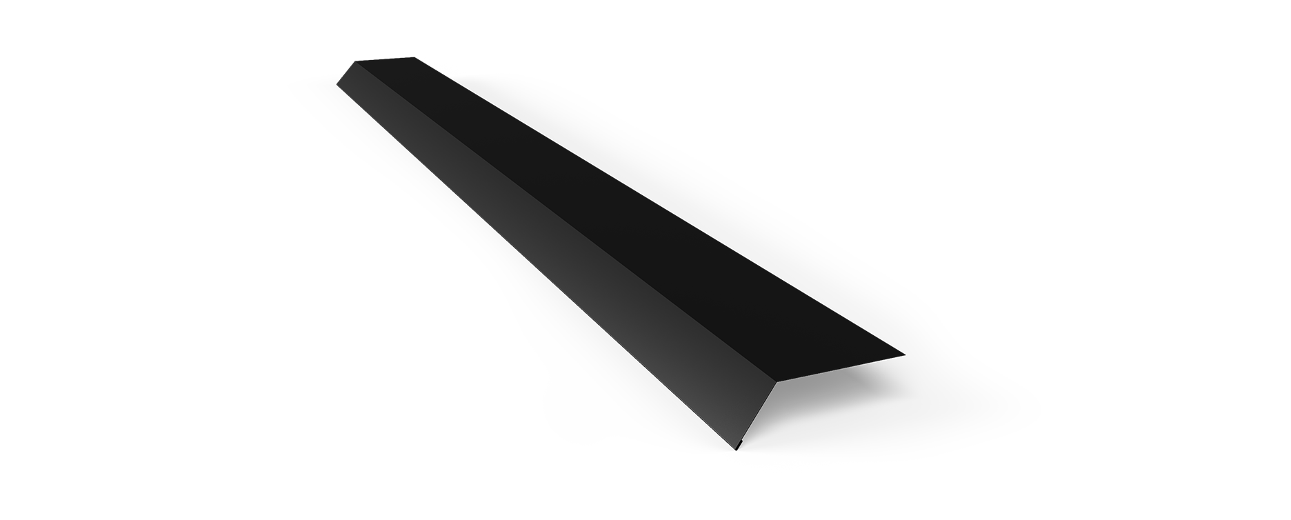 Fotplåt 120x70mm AR9005 Matt Svart á 2m