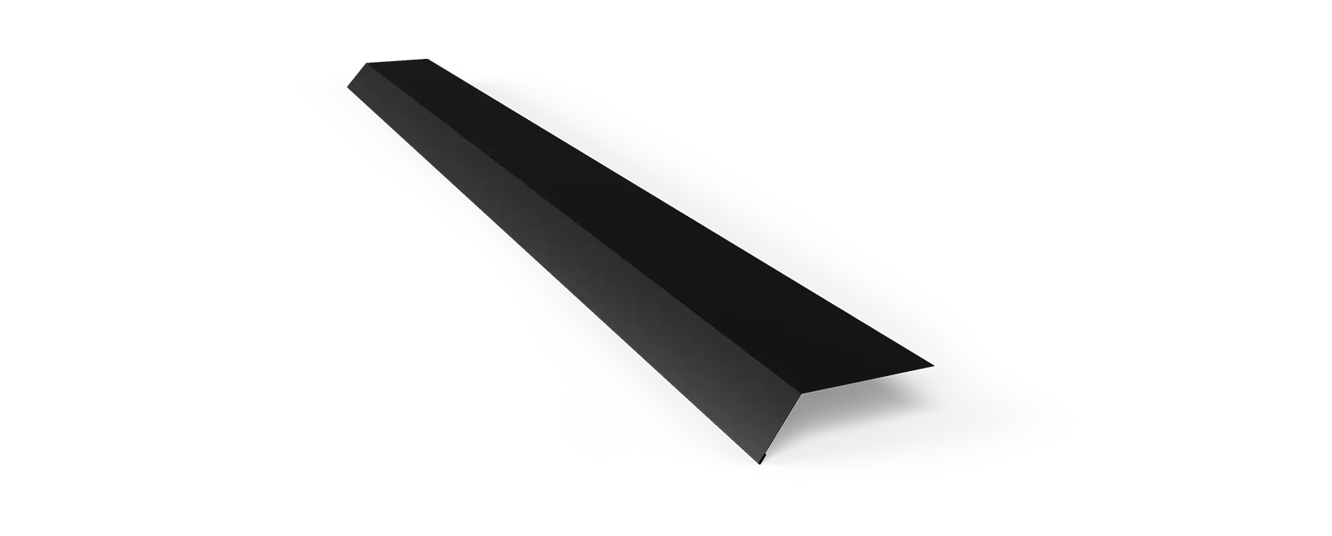 Fotplåt 120x70mm AR9005 Matt Svart á 2m