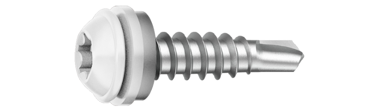Beslagskruv 4,8x19 RAL9010 Vit 250 st/pkt. Ejot