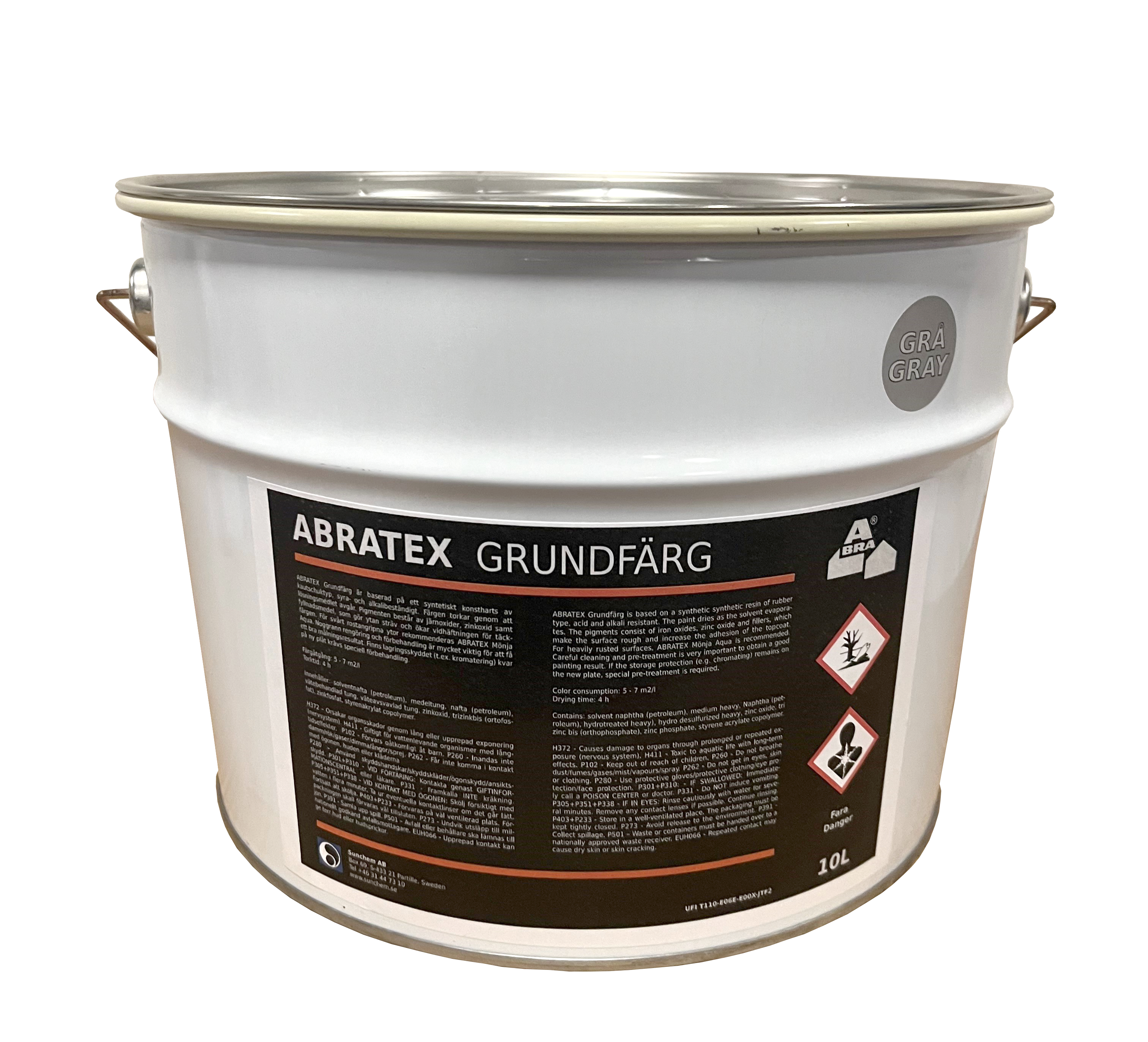 Abratex Grundfärg Grå 10 lit
