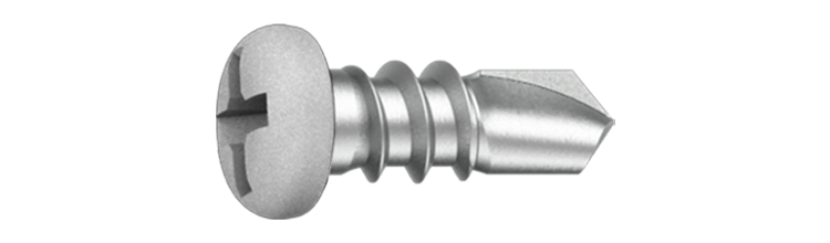 Nitskruv 3,5x9,5 RAL9006 silver 1000 st/pkt. Ejot