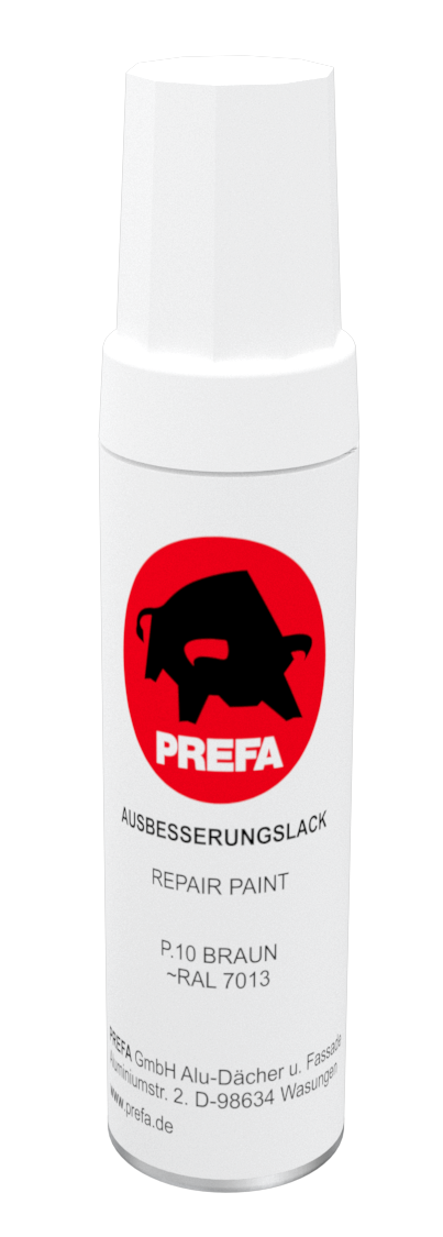 Bättringsfärg burk med pensel 12 ml,  02 antracit. PREFA