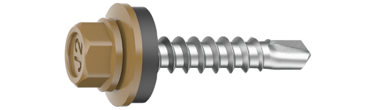 Farmarskruv 4,8x20/Ö RAL1002 Sandgul HEX8 C3, 250 st/pkt