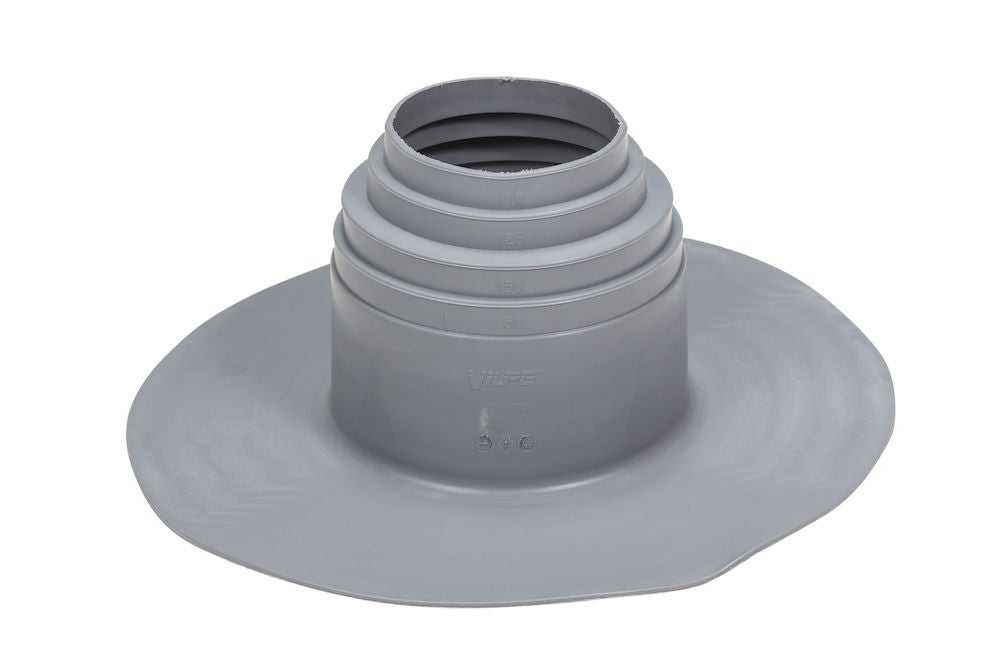 Takstos PVC VILPE 100-160mm Mörkgrå