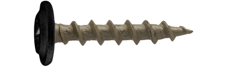 Montageskruv för trä 4,5x25 RAL9011 Svart PH2 C4, 250 st/pkt