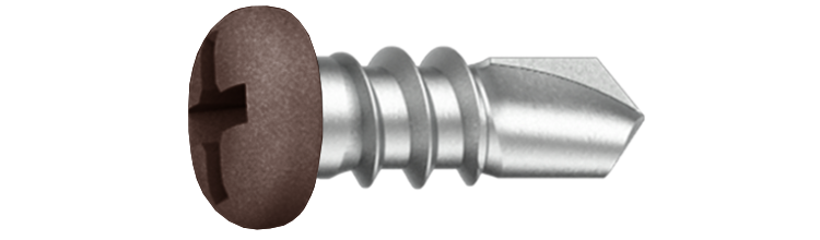 Nitskruv 3,5x9,5 RAL8017 Brun 1000 st/pkt. Ejot