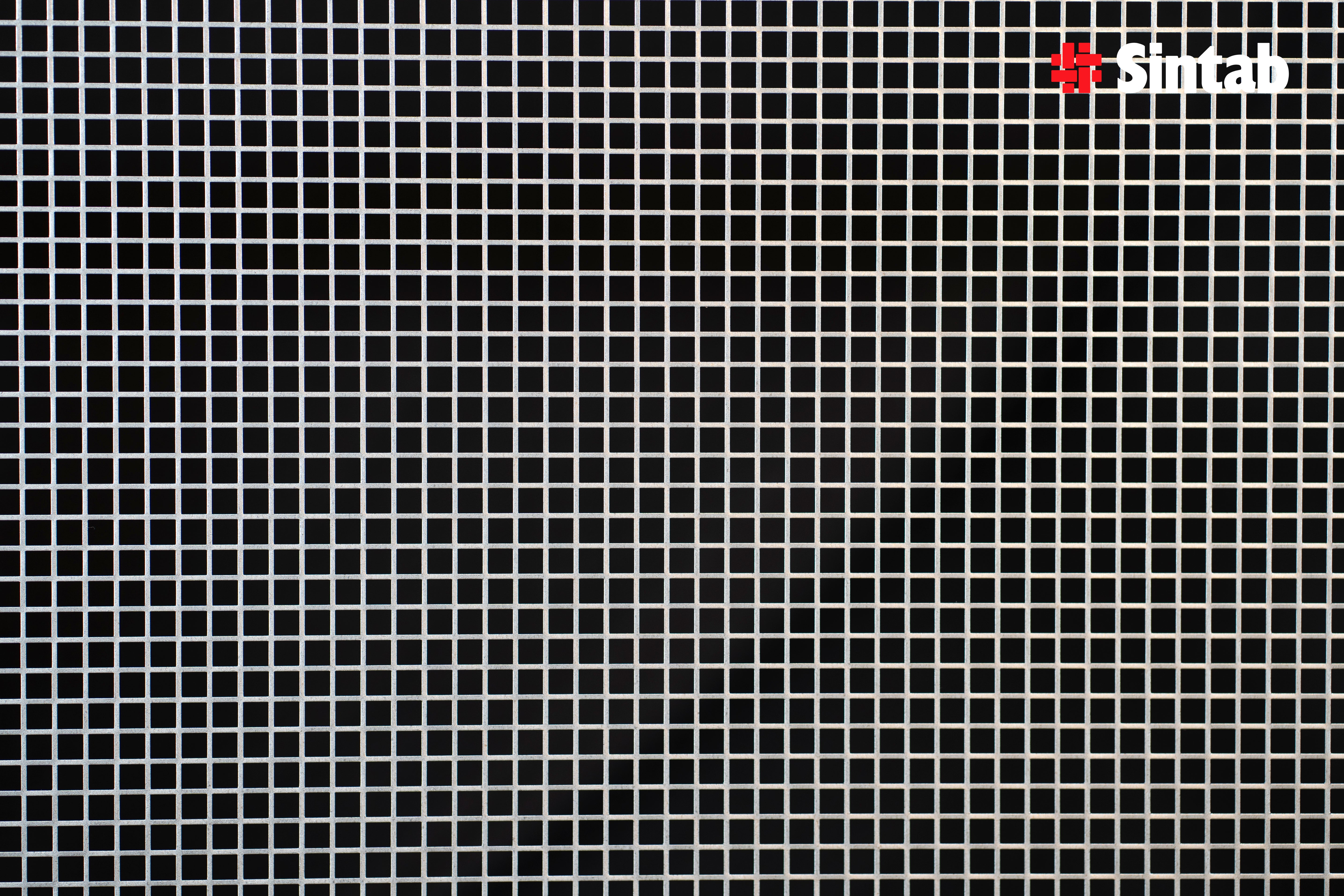 Format perf. 1000x2000x0,75 C10U12 DX51D fyrkantig perforering
