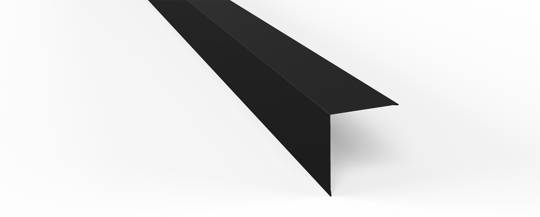 Hörnbeslag Ytter 140x140mm AR9005 svart á 2m