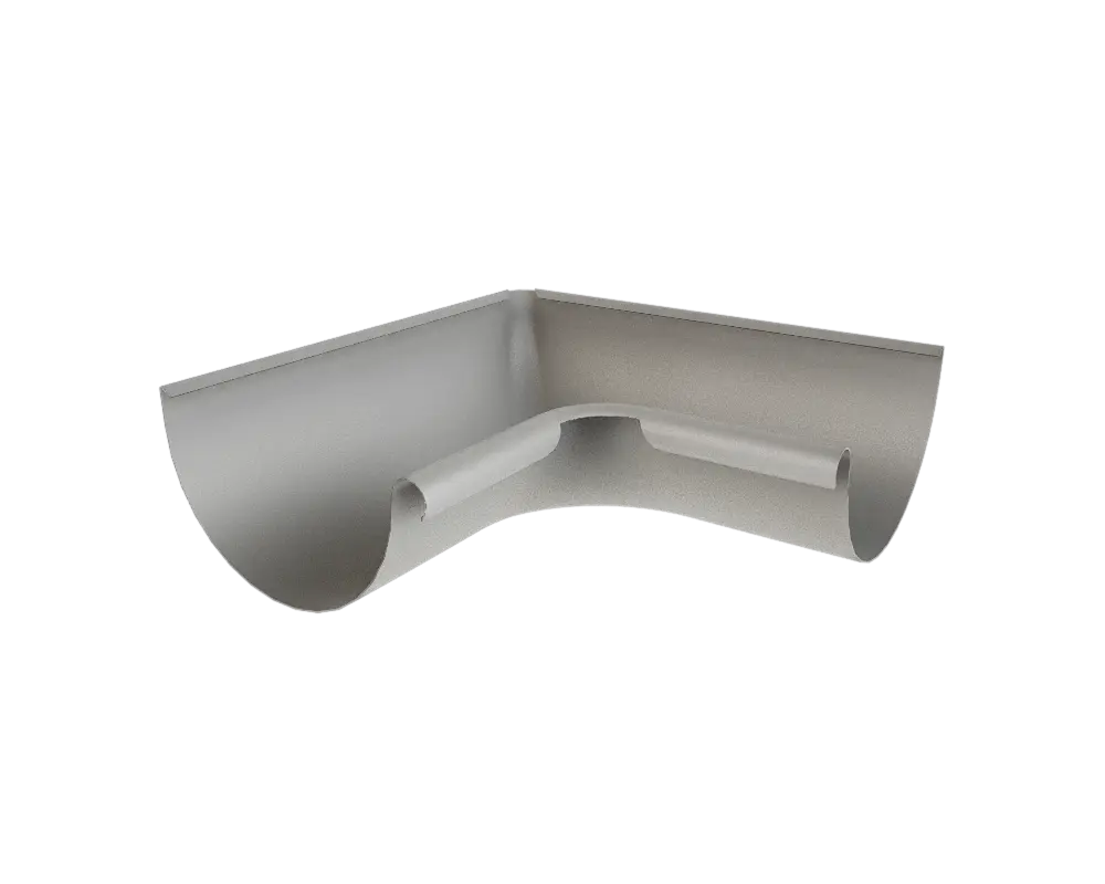 Rännvinkel 90° Inner 125, 13 Valsblank. Prefa