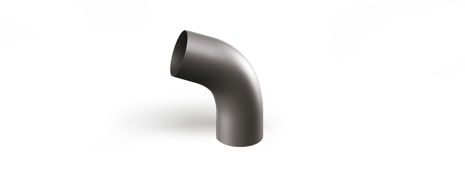 Rörböj 110 Mörk Silvermetallic. Areco
