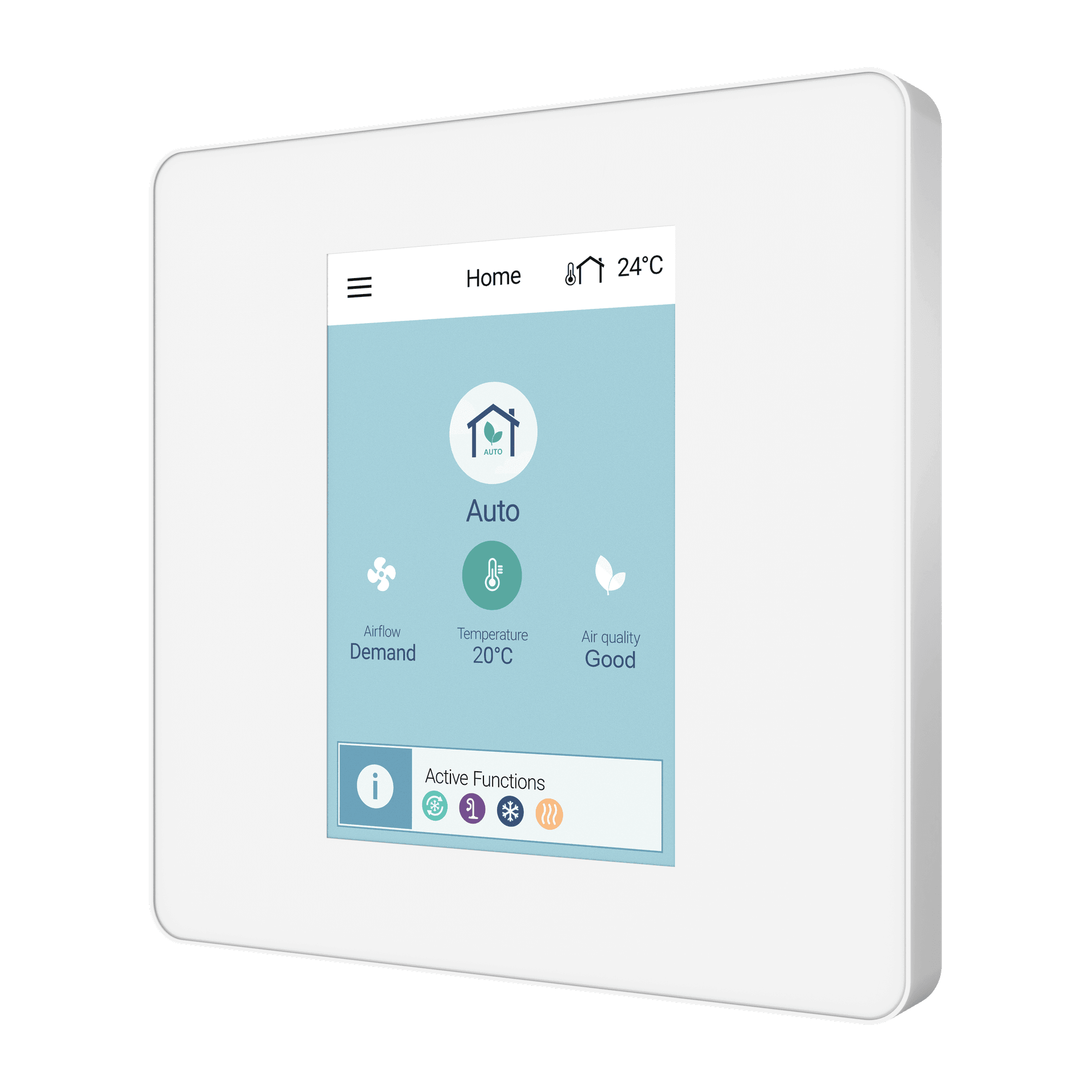 Kontrollpanel SAVE TOUCH-display Vit