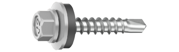 Överlappskruv 4,8x20 RAL9006 Silvermetallic 250 st/pkt. Ejot