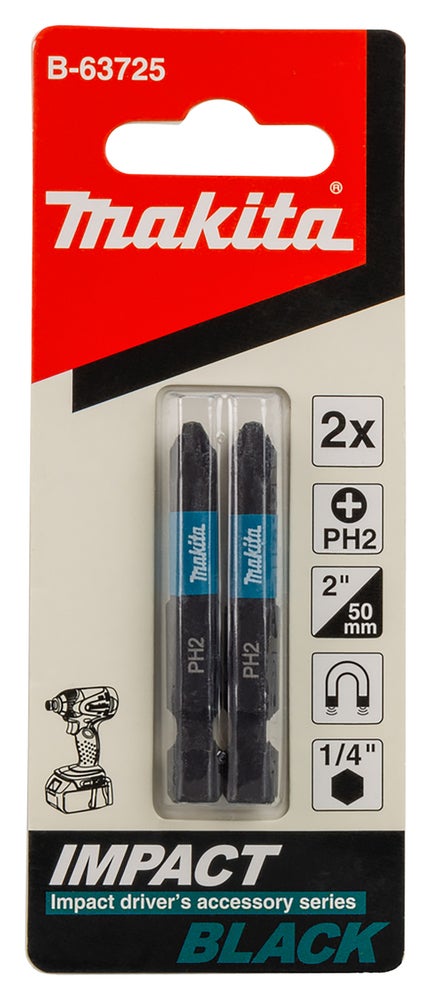 Skruvbits Impact Black 50mm PH2. Makita