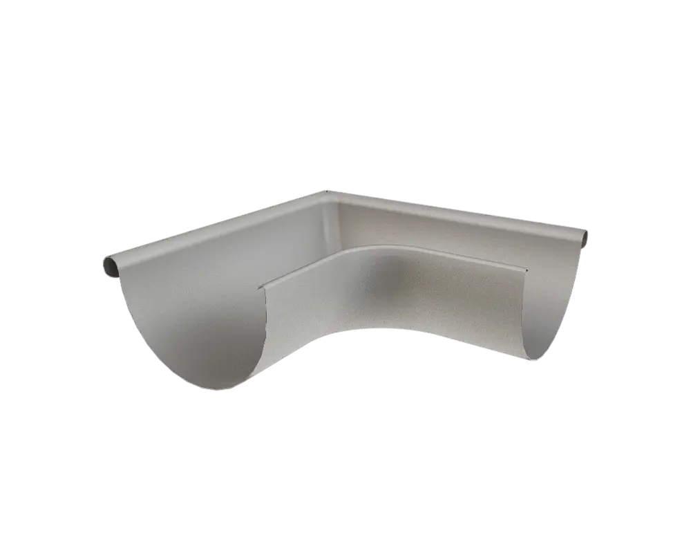 Rännvinkel Ytter 150 Silvermetallic. PREFA