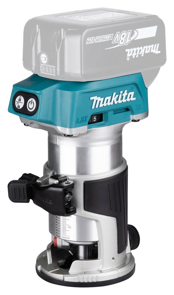 Multifräs 18V BL 6mm 10000-30000 Z-modell naken. Makita