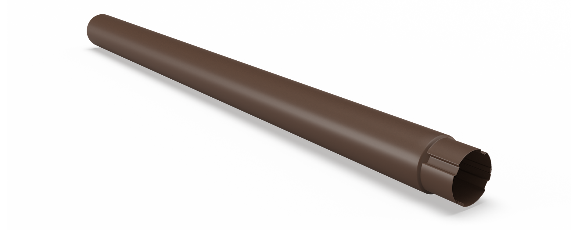 Stuprör 90 3,0 meter 8019 Kaffebrun. Areco