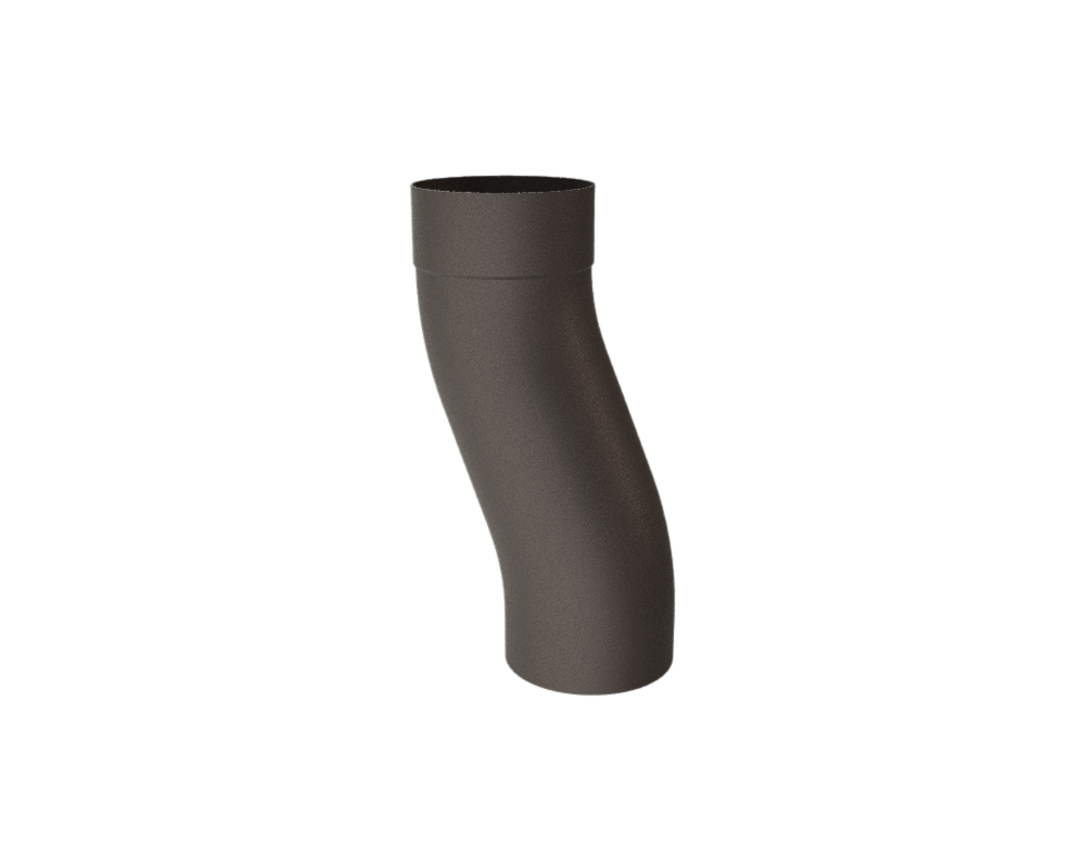 Sockelknä 100, Förskjutning: 60 mm,19 P.10 Mörkgrå. PREFA