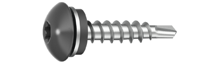 Fasadskruv IQ 4,8x35/Trä RAL7016 Antracitgrå, 250 st/pkt